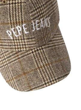 Gorra Pepe Jeans Fernand estampado de cuadros para mujer