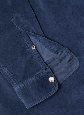 Camisa Pepe Jeans Clayton de pana marino para hombre