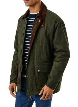 Chaqueta Pepe Jeans encerada Joseph verde para hombre