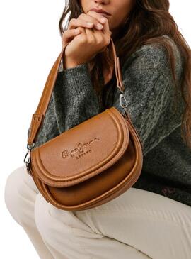 Bolso Pepe Jeans Crisha camel para mujer