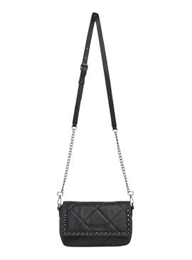 Bolso Pepe Jeans Gemma acolchado negro con tachuelas para mujer
