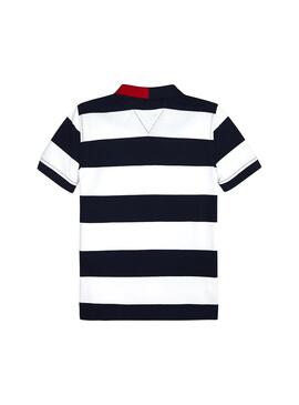 Polo Tommy Hilfiger Stripy Azul Niño