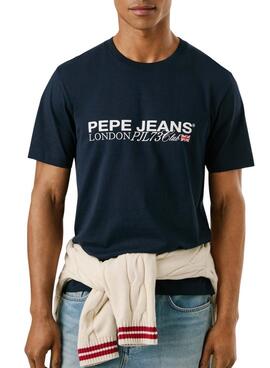 Camiseta Pepe Jeans Matthew marino para hombre