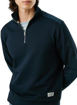 Sudadera Pepe Jeans Mercuit marino media cremallera para hombre