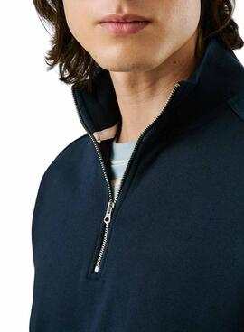 Sudadera Pepe Jeans Mercuit marino media cremallera para hombre