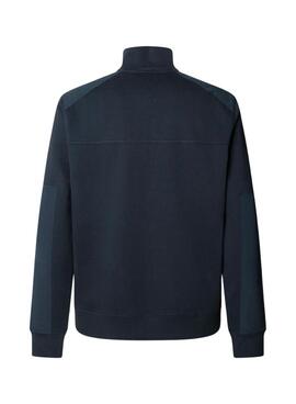 Sudadera Pepe Jeans Mercuit marino media cremallera para hombre