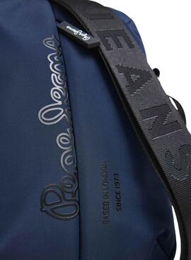 Bolso Pepe Jeans Wayne reporter con logo marino para hombre