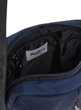 Bolso Pepe Jeans Wayne reporter con logo marino para hombre
