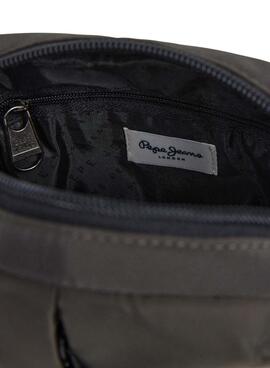 Bolso Pepe Jeans Wayne reporter con logo gris para hombre