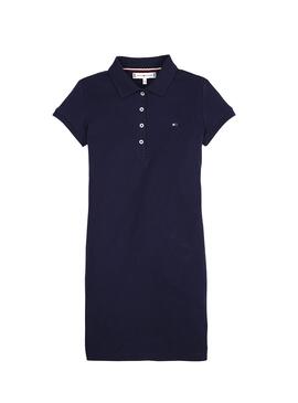 Vestido Tommy Hilfiger Polo Dress Azul Marino 