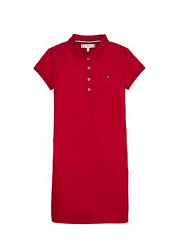 Vestido Tommy Hilfiger Polo Dress Rojo