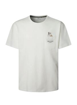 Camiseta Pepe Jeans Thansen blanco para hombre