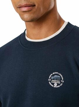 Sudadera Pepe Jeans Tacky espalda estampada marino para hombre