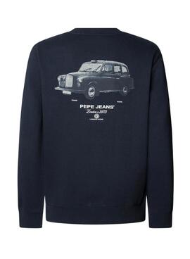Sudadera Pepe Jeans Tacky espalda estampada marino para hombre