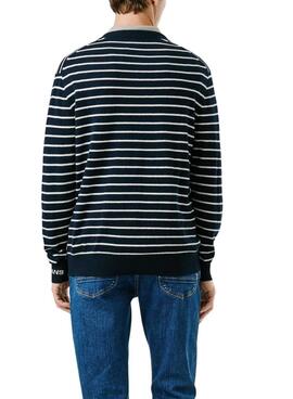 Jersey Pepe Jeans Andre rayas marino para hombre