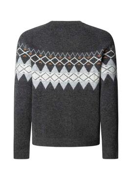Jersey Pepe Jeans Presley grecas gris para hombre