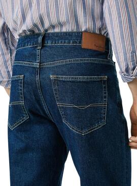 Pantalón vaquero Pepe Jeans Cash recto azul para hombre