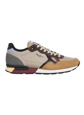 Zapatillas Pepe Jeans Brit Colors beige para hombre