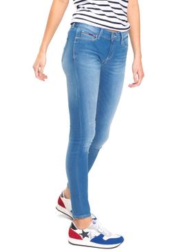 Pantalón Vaquero Tommy Jeans Nora Azul Mujer