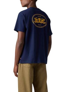 Camiseta Levis Graphic azul para hombre