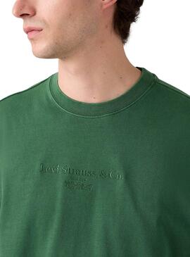 Camiseta Levis Vintage Fit Graphic verde para hombre