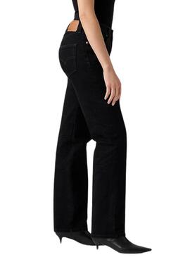 Pantalón vaquero Levis 501 90S Rinsed negro para mujer