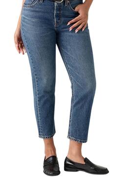 Pantalón vaquero Levis 501 Crop Lightweight para mujer