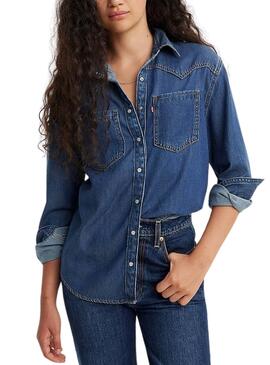 Camisa vaquera Levis Teodora Western para mujer