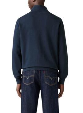 Sudadera Levis Original Housemark media cremallera marino para hombre