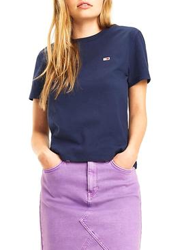 Camiseta Tommy Jeans Classics Azul Mujer 