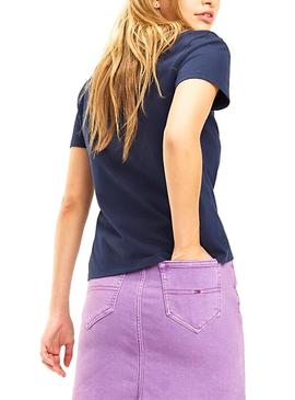Camiseta Tommy Jeans Classics Azul Mujer 