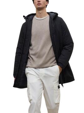 Abrigo Ecoalf Pasu negro para hombre