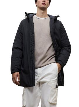 Abrigo Ecoalf Pasu negro para hombre