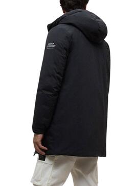 Abrigo Ecoalf Pasu negro para hombre
