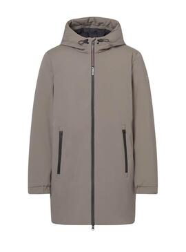 Abrigo Ecoalf Pasu beige para hombre
