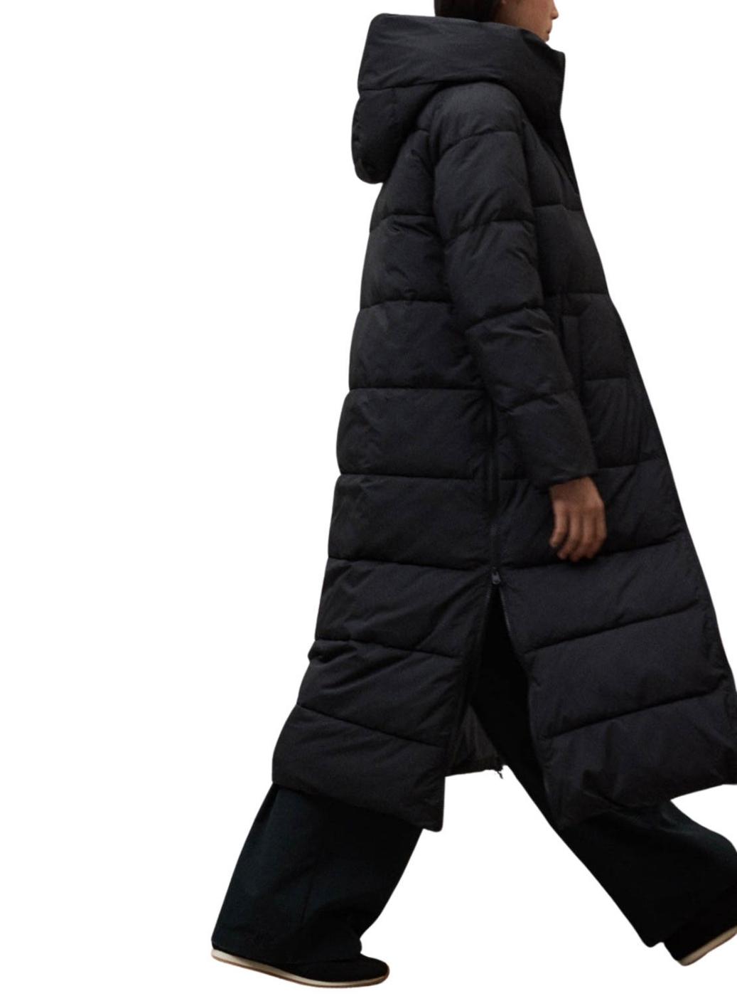 Abrigo acolchado Ecoalf Aranda negro para mujer