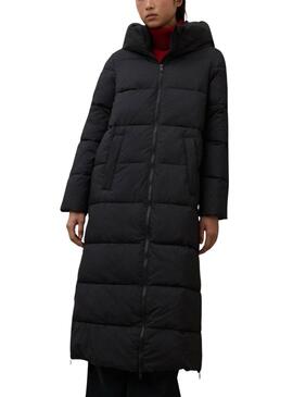 Abrigo acolchado Ecoalf Aranda negro para mujer