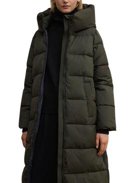 Abrigo acolchado Ecoalf Aranda verde para mujer