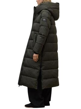 Abrigo acolchado Ecoalf Aranda verde para mujer