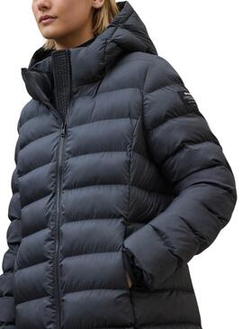 Abrigo Ecoalf Cronulla acolchado marino para mujer