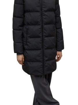 Abrigo Ecoalf acolchado Manlie negro para mujer