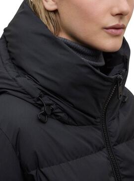 Abrigo Ecoalf acolchado Manlie negro para mujer