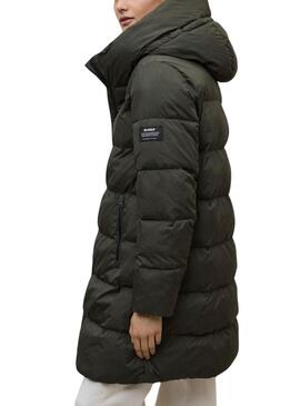 Abrigo Ecoalf acolchado Manlie verde para mujer