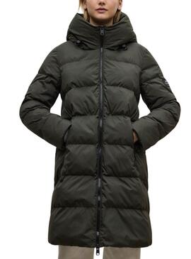Abrigo Ecoalf acolchado Manlie verde para mujer
