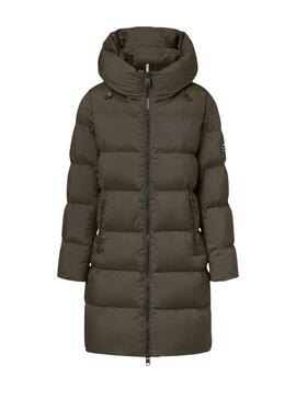 Abrigo Ecoalf acolchado Manlie verde para mujer