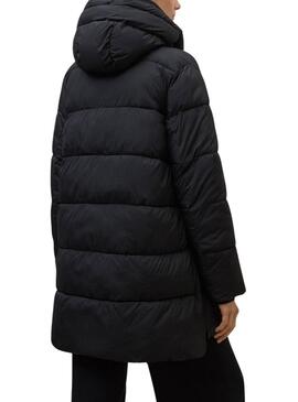 Abrigo acolchado Ecoalf Marangu negro para mujer