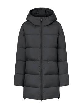 Abrigo acolchado Ecoalf Marangu negro para mujer