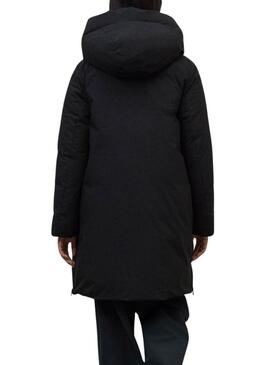 Abrigo Ecoalf Mati negro para mujer