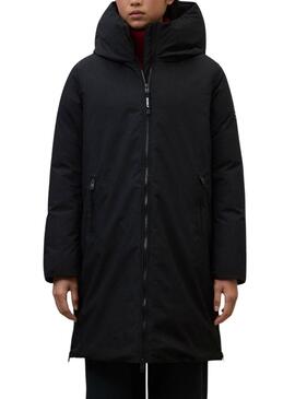 Abrigo Ecoalf Mati negro para mujer