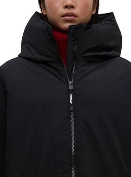 Abrigo Ecoalf Mati negro para mujer